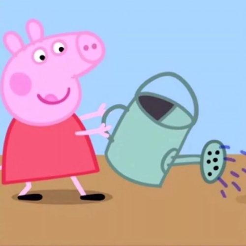 小猪吃瓜情侣头像,小猪情侣头像演绎浪漫爱情故事  第2张